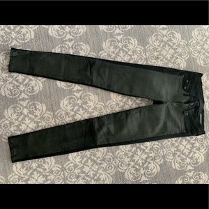 Rag and Bone front coated jeans